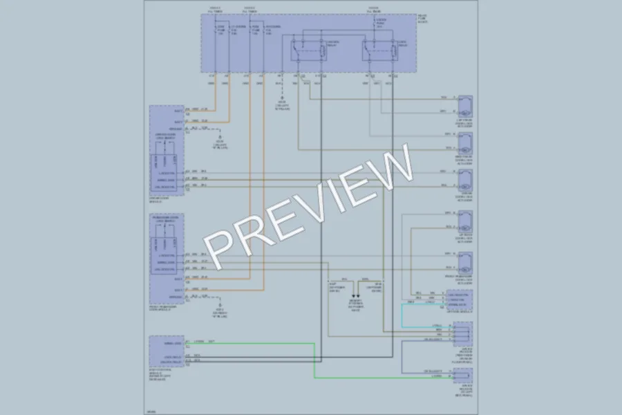 2002 Oldsmobile Bravada Power Door Locks wiring diagram preview