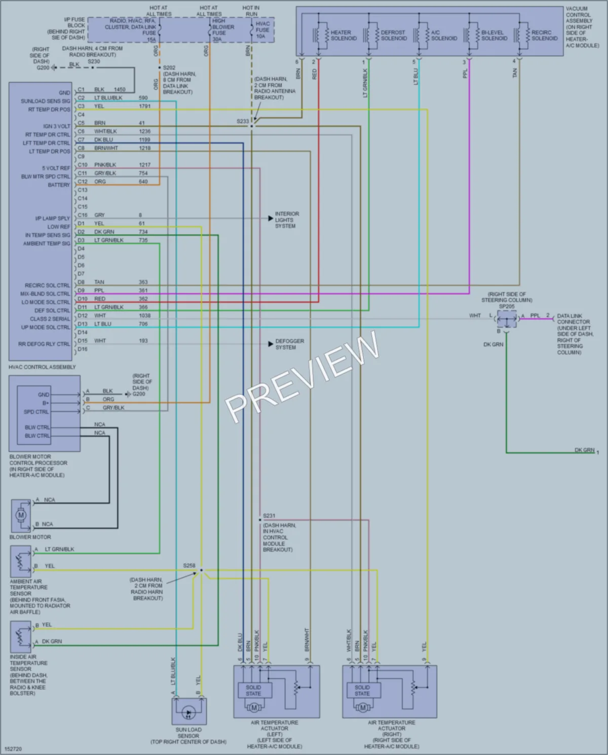 2002 Oldsmobile Intrigue Air Conditioning wiring diagram preview