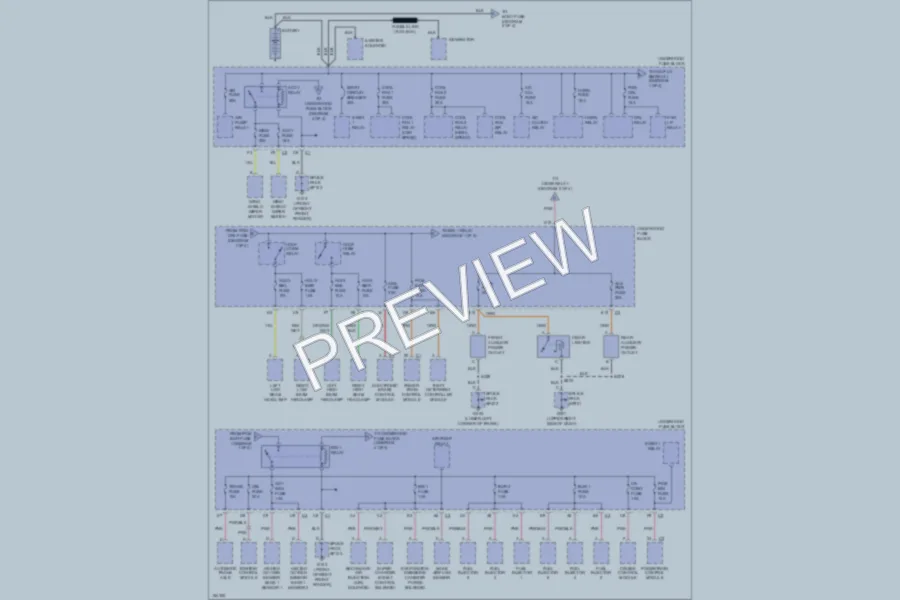 2002 Pontiac Bonneville Power Distribution wiring diagram preview