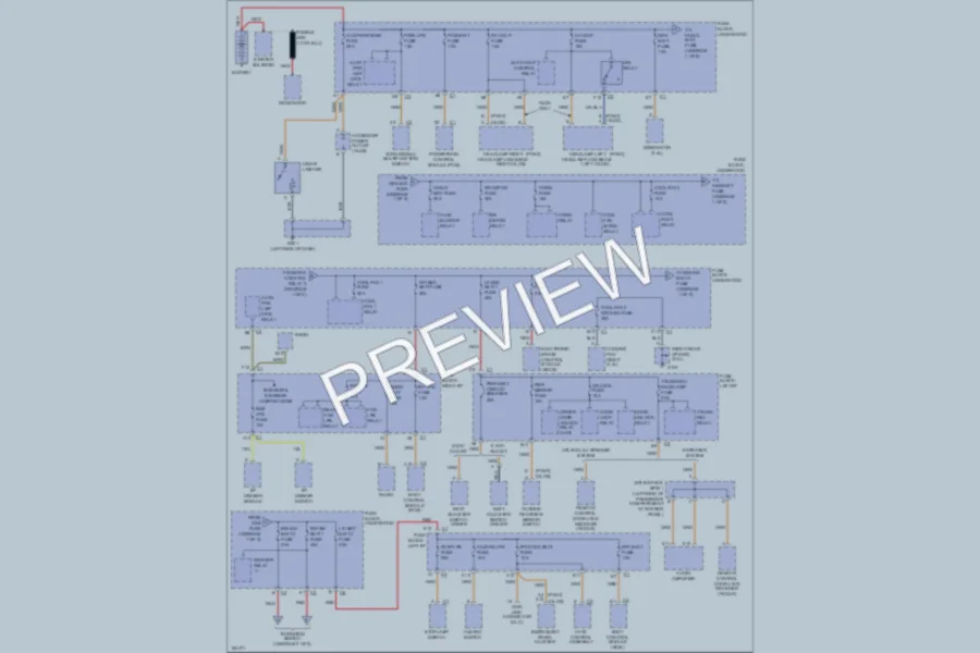 2002 Pontiac GrandAm Power Distribution wiring diagram preview