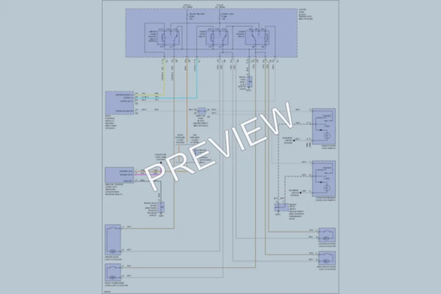 2002 Pontiac GrandAm Power Door Locks wiring diagram preview