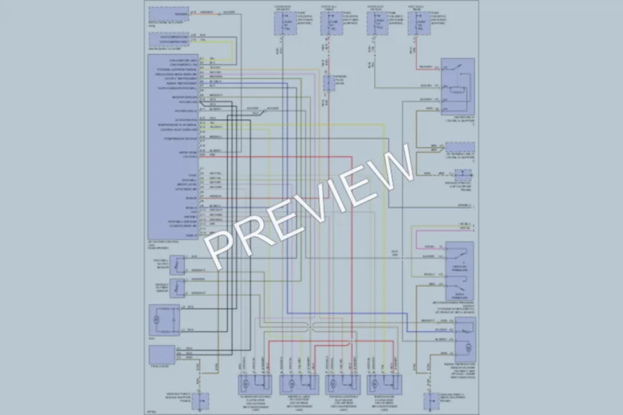 2002 Porsche 911 Air Conditioning wiring diagram preview