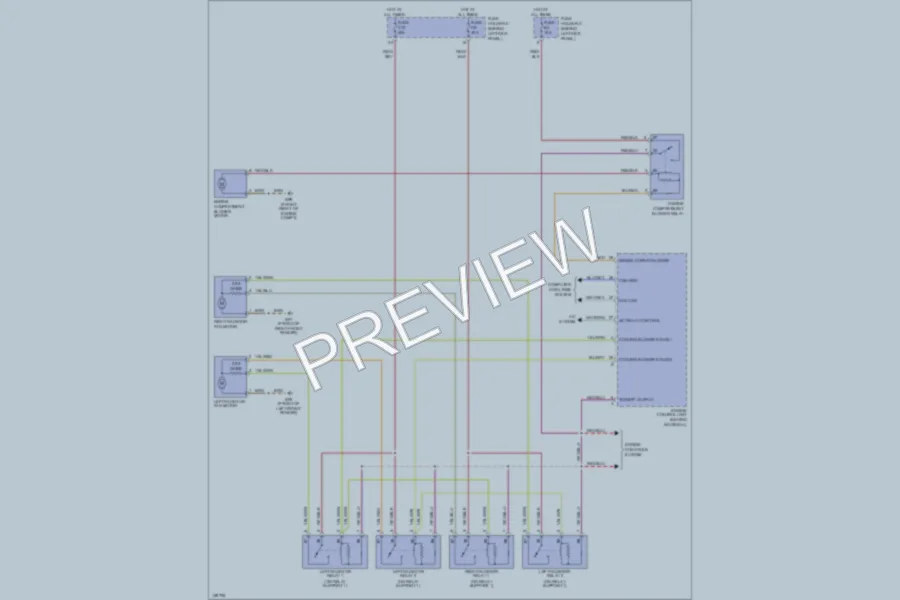 2002 Porsche 911 Cooling Fan wiring diagram preview