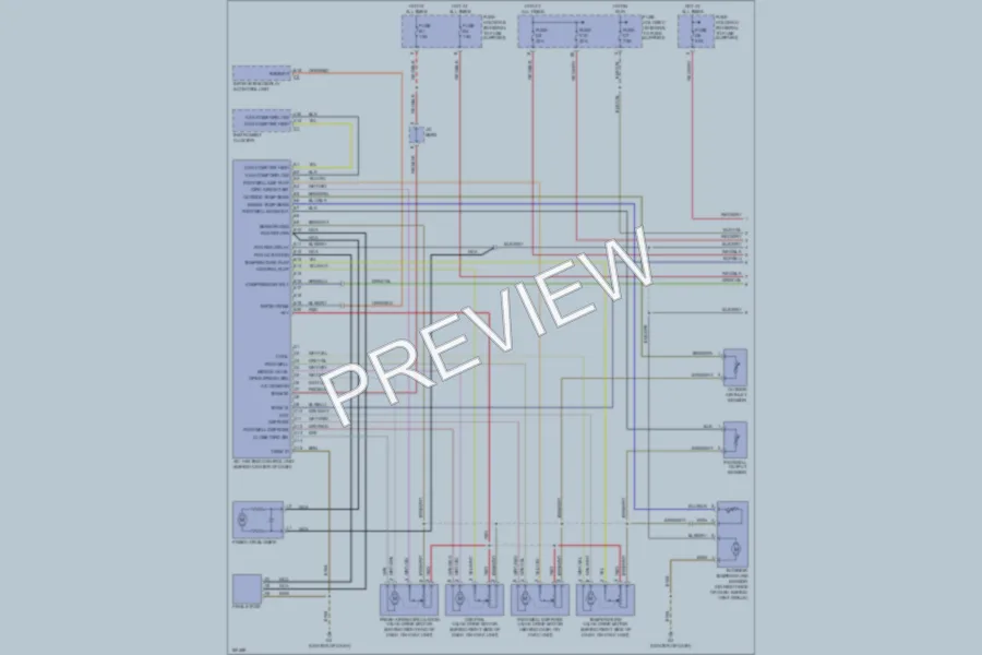 2002 Porsche Boxster Air Conditioning wiring diagram preview