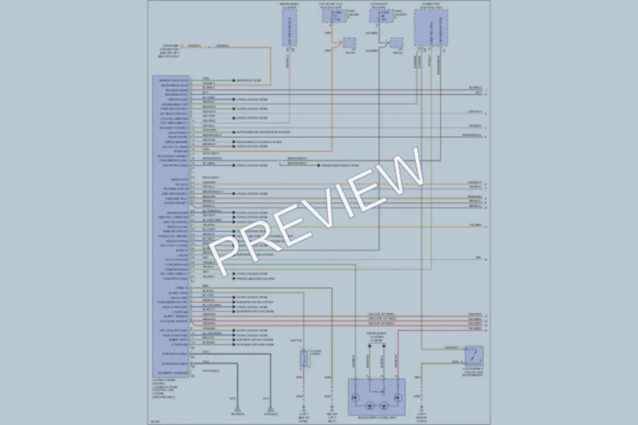 2002 Porsche Boxster Anti Theft wiring diagram preview