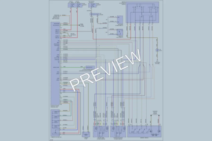 2002 Porsche Boxster Memory Systems wiring diagram preview