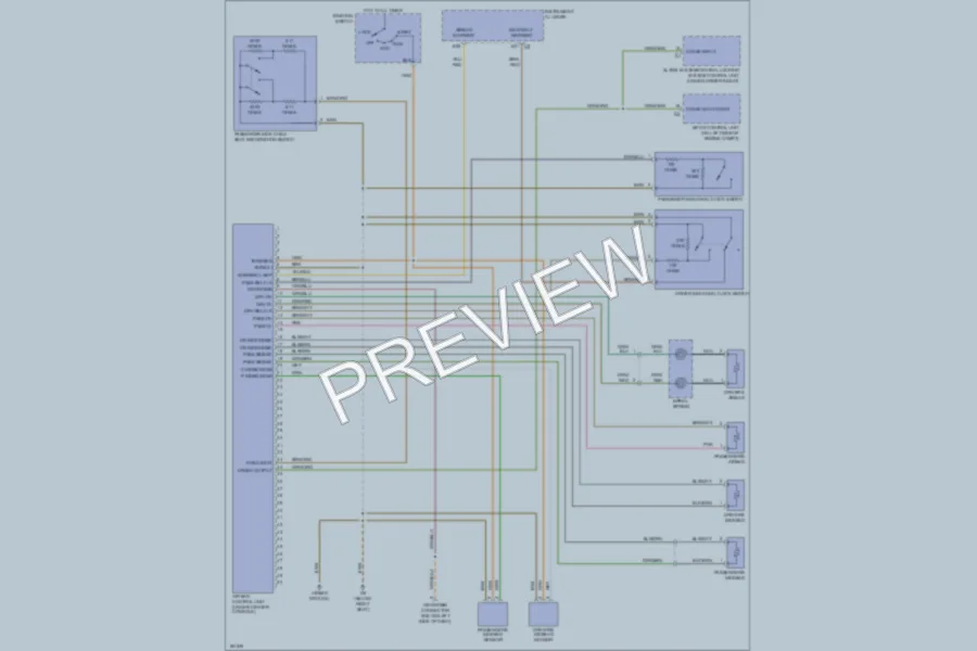 2002 Porsche Boxster Supplemental Restraints wiring diagram preview
