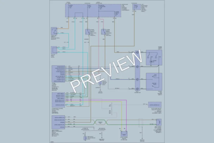 2002 Saturn L100 Cruise Control wiring diagram preview
