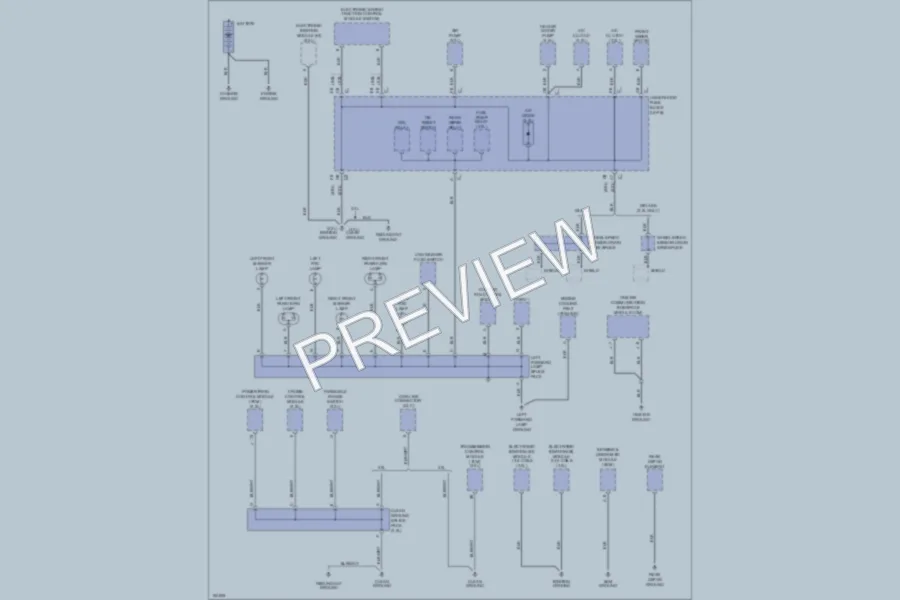2002 Saturn L100 Ground Distribution wiring diagram preview