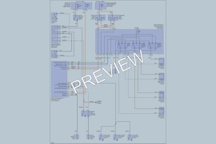 2002 Saturn L100 Power Door Locks wiring diagram preview