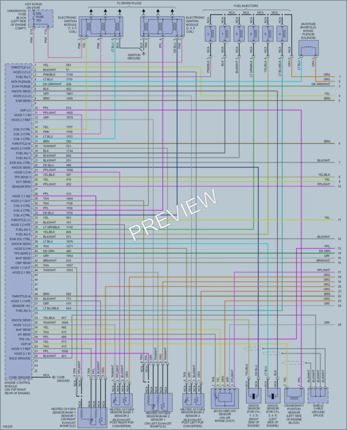 2002 Saturn LW300 Engine Performance wiring diagram preview