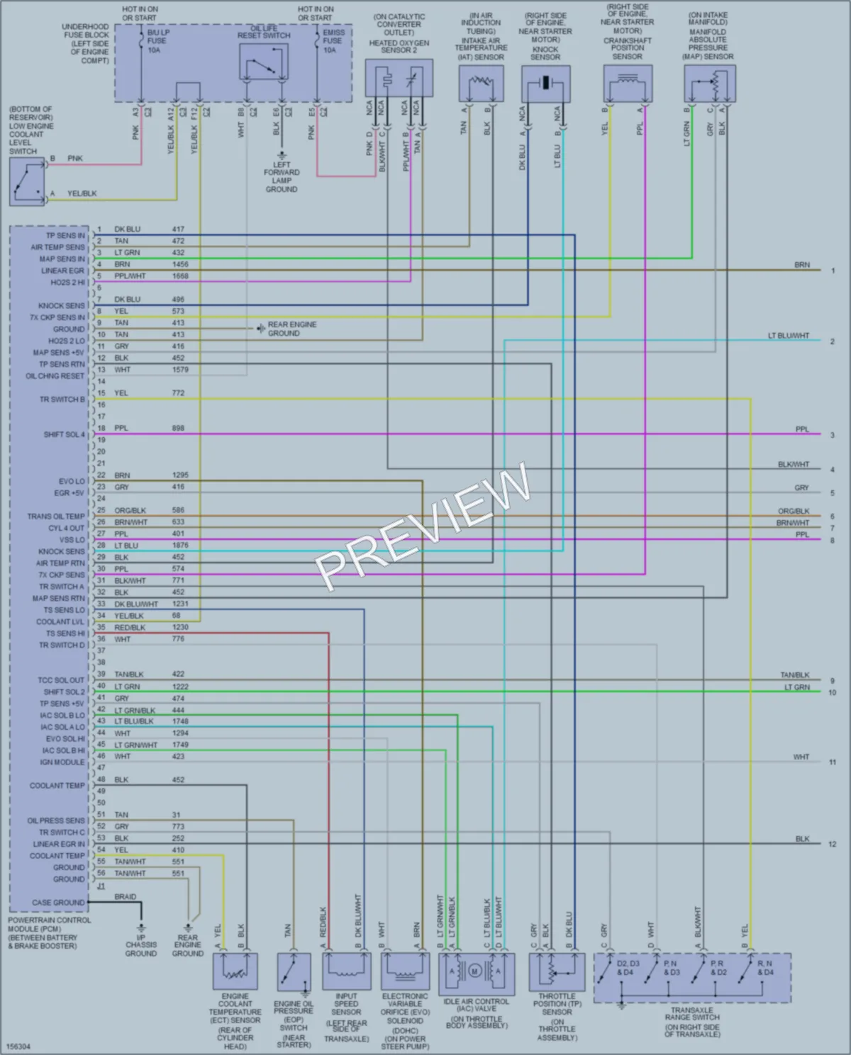 2002 Saturn SL1 Engine Performance wiring diagram preview