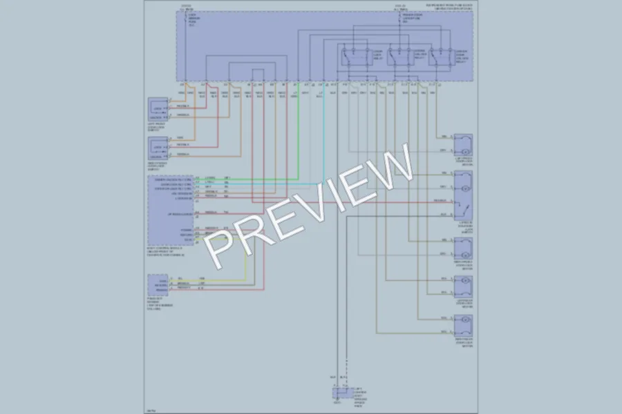 2002 Saturn VUE Power Door Locks wiring diagram preview
