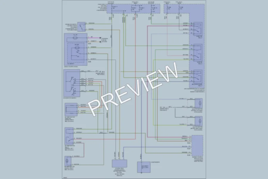 2002 Subaru Forester Air Conditioning wiring diagram preview