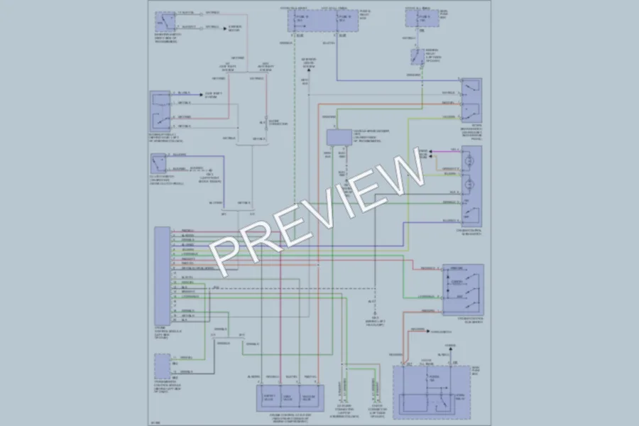 2002 Subaru Forester Cruise Control wiring diagram preview