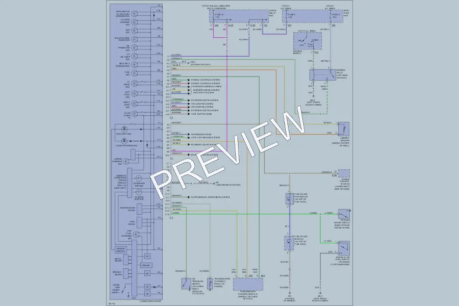 2002 Subaru Forester Instrument Cluster wiring diagram preview