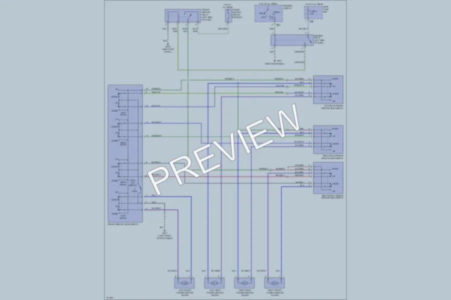 2002 Subaru Forester Power Windows wiring diagram preview