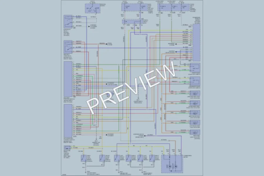 2002 Subaru Impreza Power Door Locks wiring diagram preview