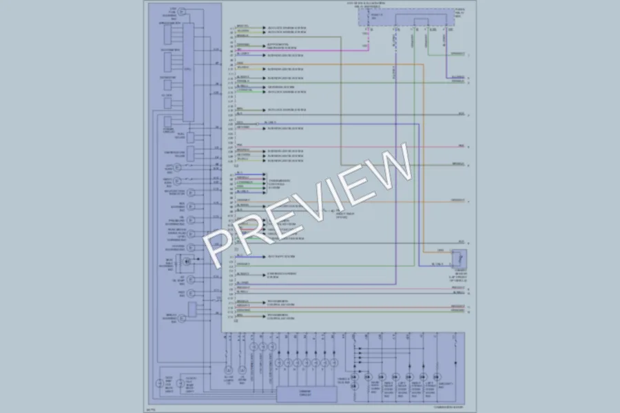 2002 Subaru Legacy Instrument Cluster wiring diagram preview