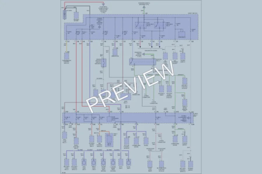 2002 Subaru Legacy Power Distribution wiring diagram preview