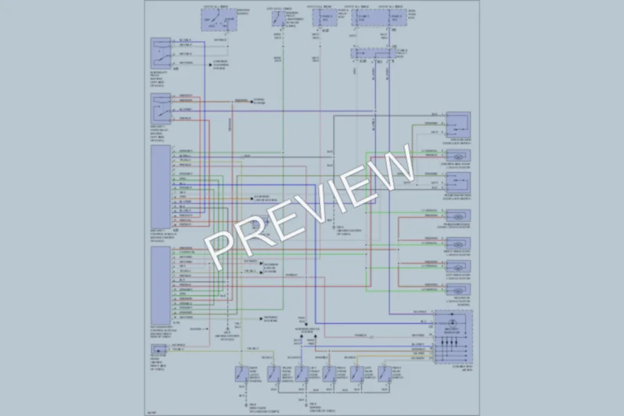 2002 Subaru Outback Power Door Locks wiring diagram preview