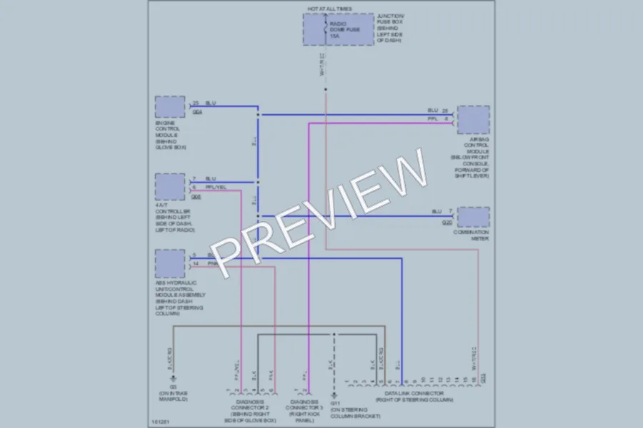 2002 Suzuki Aerio Computer Data Lines wiring diagram preview