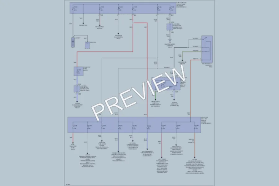 2002 Suzuki Esteem Power Distribution wiring diagram preview