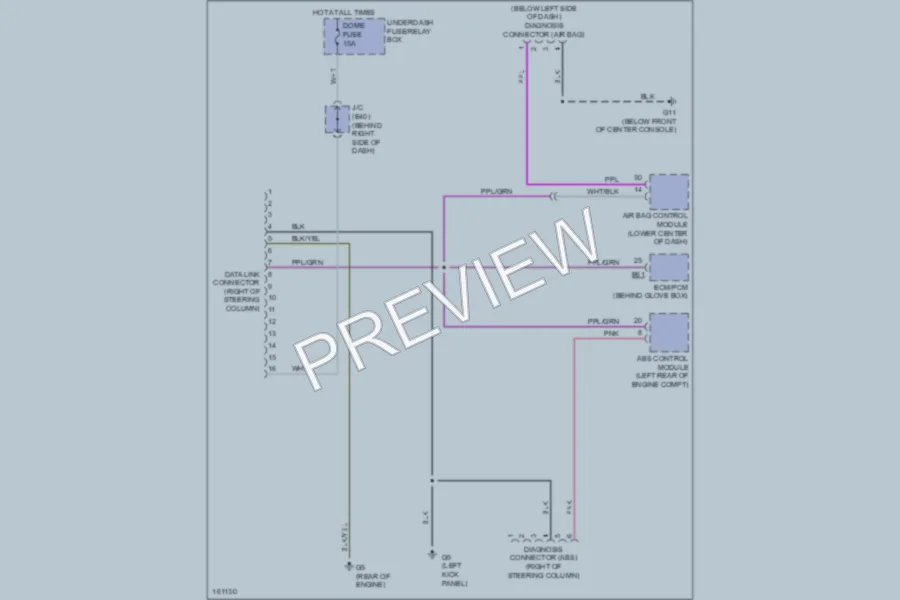 2002 Suzuki GrandVitara Computer Data Lines wiring diagram preview