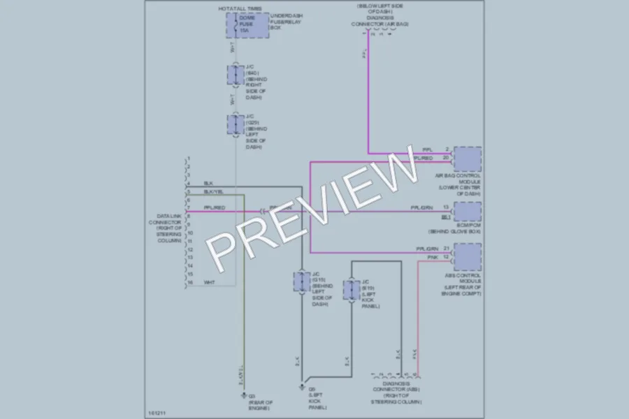 2002 Suzuki XL7 Computer Data Lines wiring diagram preview