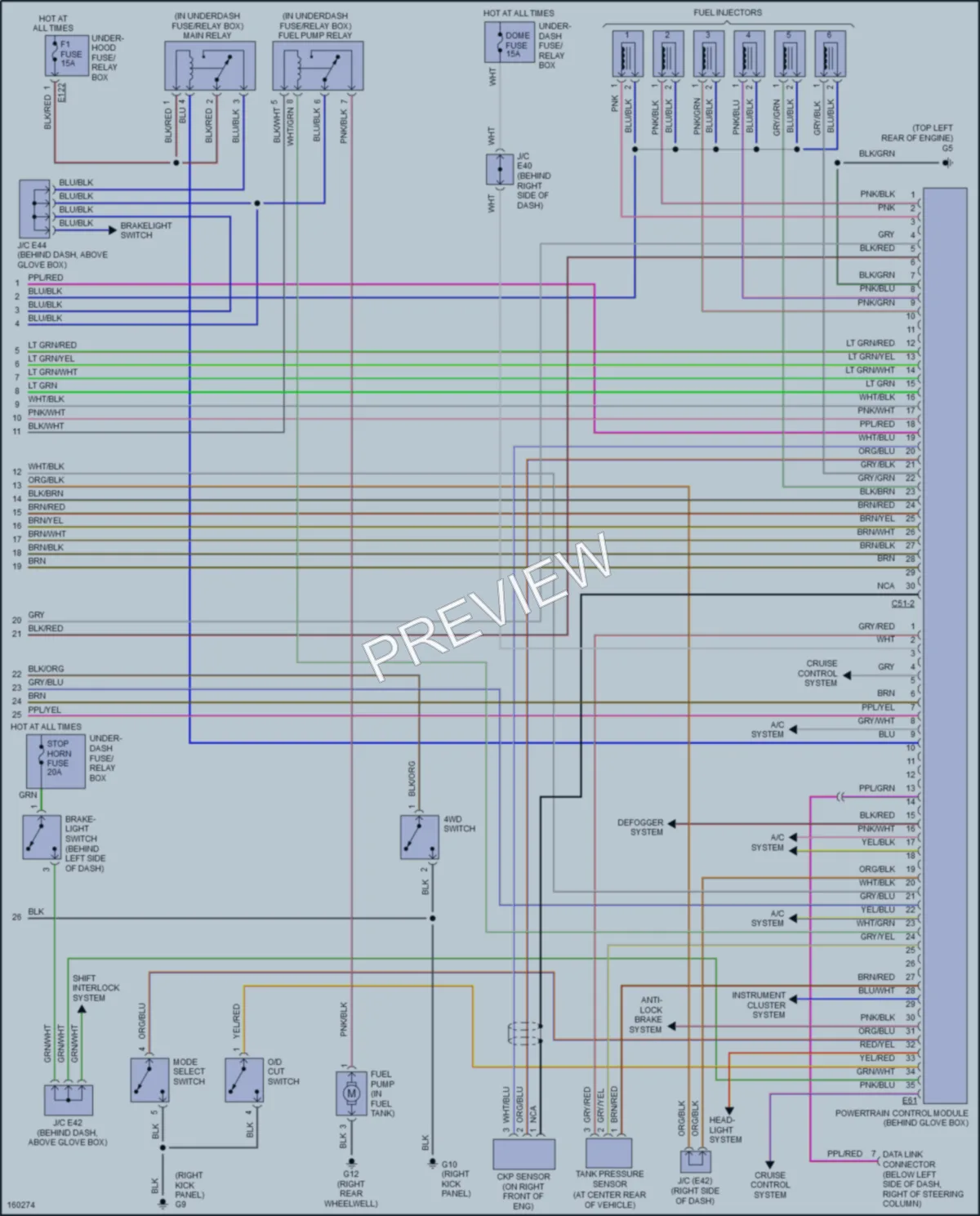 2002 Suzuki XL7 Engine Performance wiring diagram preview