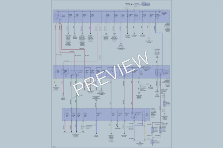 2002 Toyota 4Runner Power Distribution wiring diagram preview