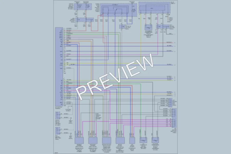 2002 Toyota Avalon Air Conditioning wiring diagram preview
