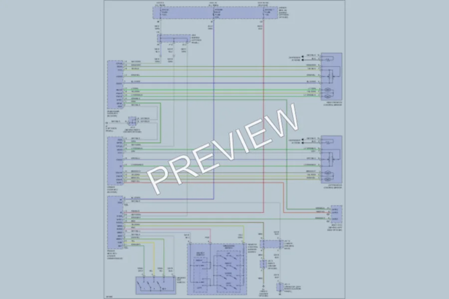 2002 Toyota Avalon Memory Systems wiring diagram preview