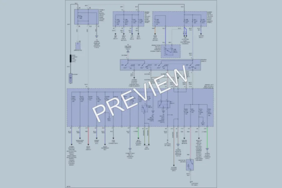 2002 Toyota Avalon Power Distribution wiring diagram preview