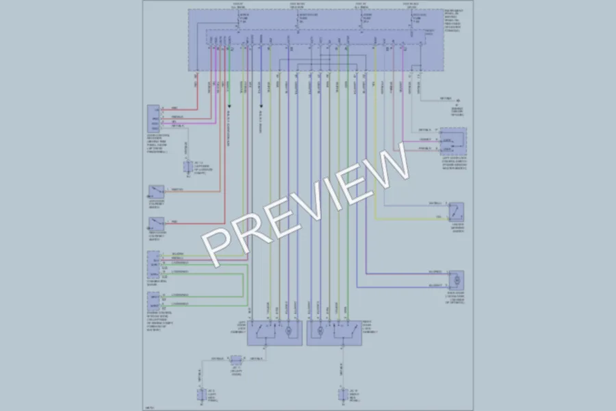 2002 Toyota Celica Power Door Locks wiring diagram preview
