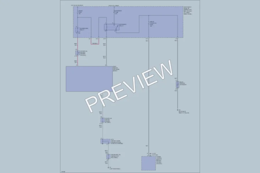 2002 Toyota Corolla Defoggers wiring diagram preview