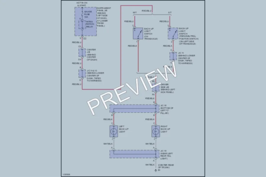 2002 Toyota Corolla Exterior Lights wiring diagram preview