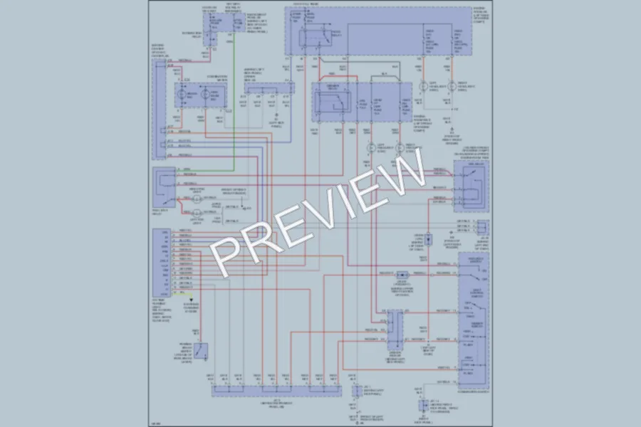 2002 Toyota Corolla Headlights wiring diagram preview