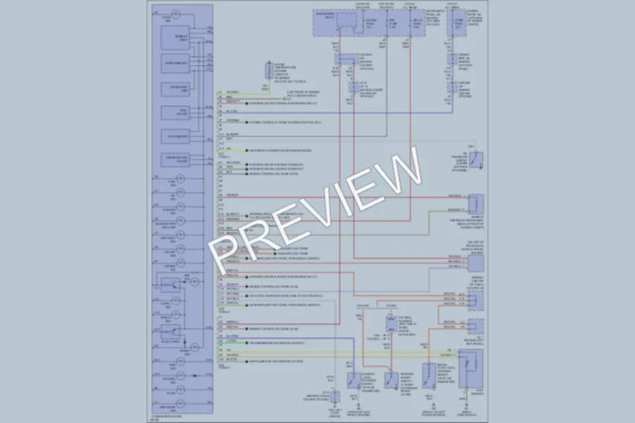 2002 Toyota Corolla Instrument Cluster wiring diagram preview