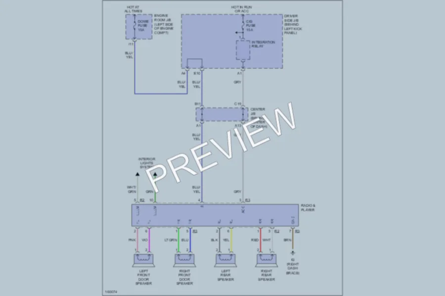 2002 Toyota Corolla Radio wiring diagram preview