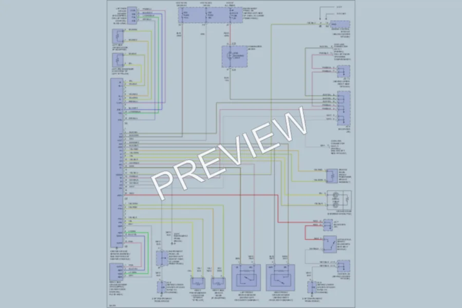 2002 Toyota Corolla Supplemental Restraints wiring diagram preview