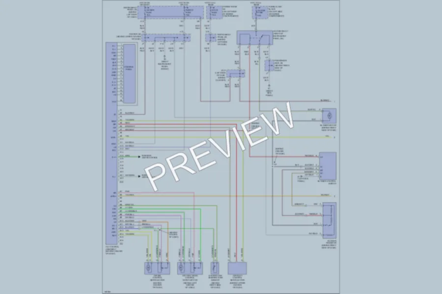 2002 Toyota Highlander Air Conditioning wiring diagram preview