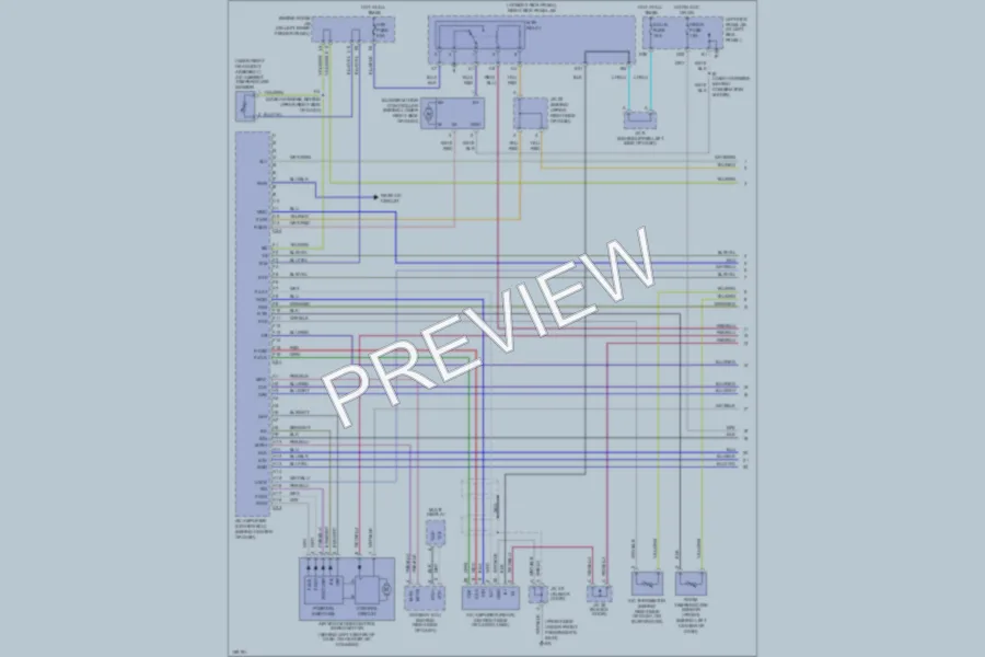 2002 Toyota LandCruiser Air Conditioning wiring diagram preview