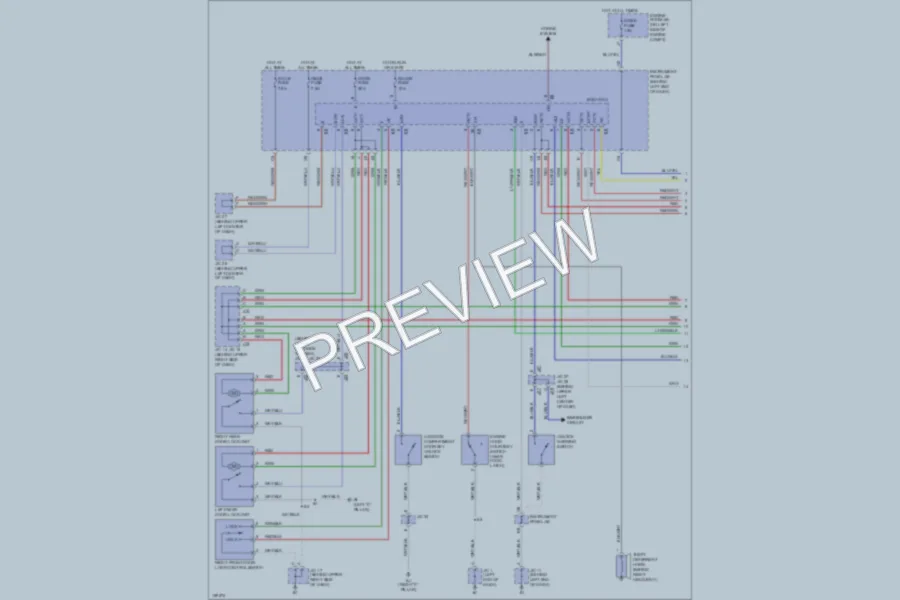 2002 Toyota Prius Anti Theft wiring diagram preview
