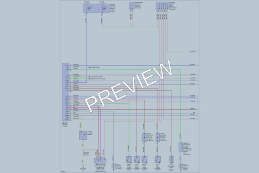 2002 Toyota Sequoia Power Door Locks wiring diagram preview