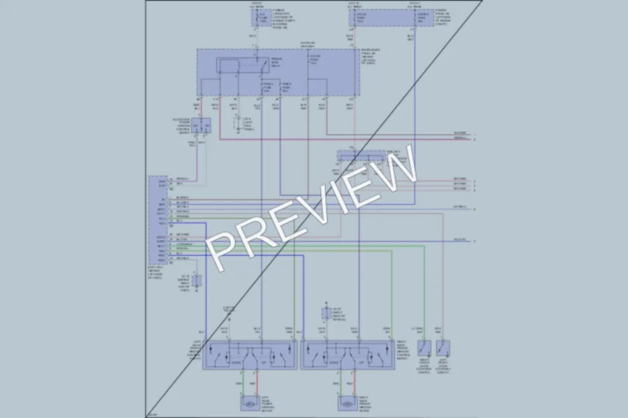 2002 Toyota Sequoia Power Windows wiring diagram preview