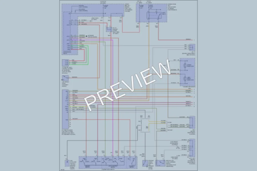 2002 Toyota Sienna Headlights wiring diagram preview