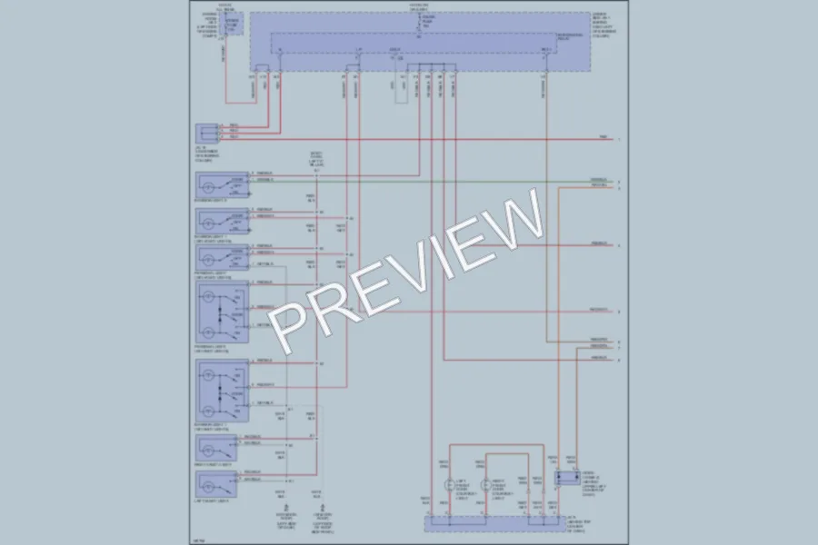 2002 Toyota Sienna Interior Lights wiring diagram preview