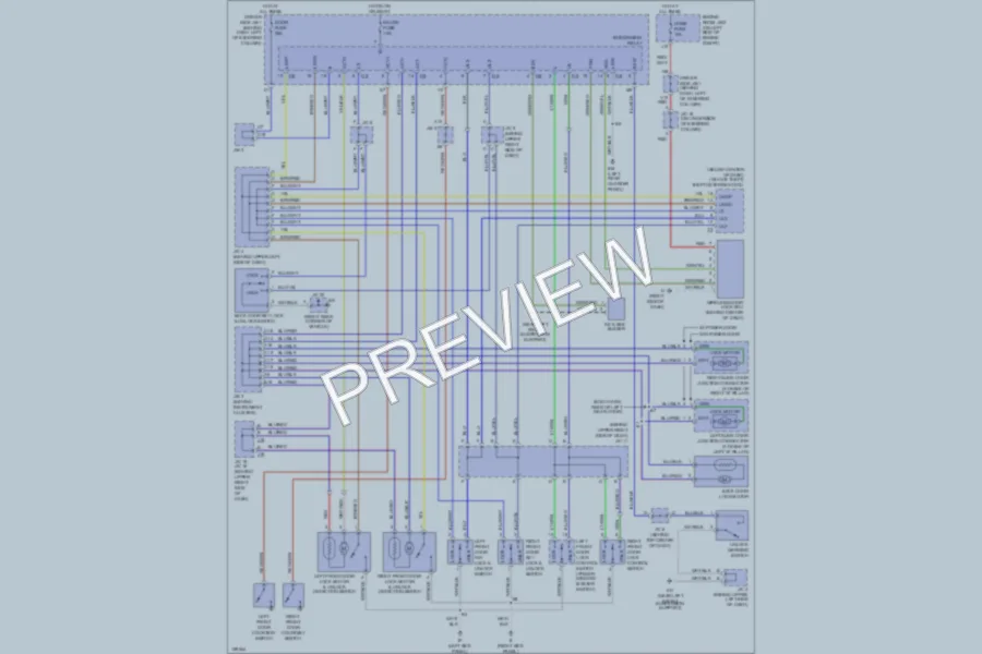 2002 Toyota Sienna Power Door Locks wiring diagram preview