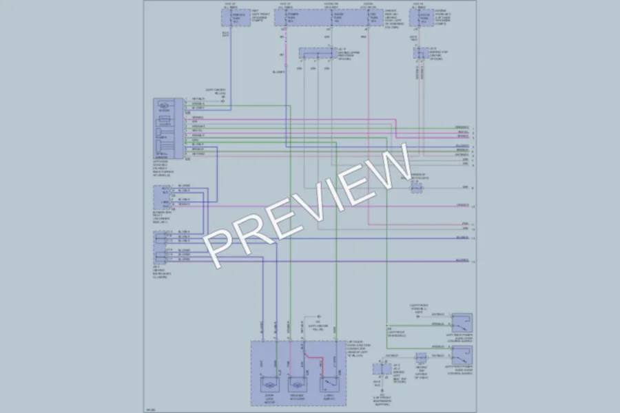 2002 Toyota Sienna Trunk Tailgate Fuel Door wiring diagram preview